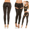Black Skinny Wet Look Pants